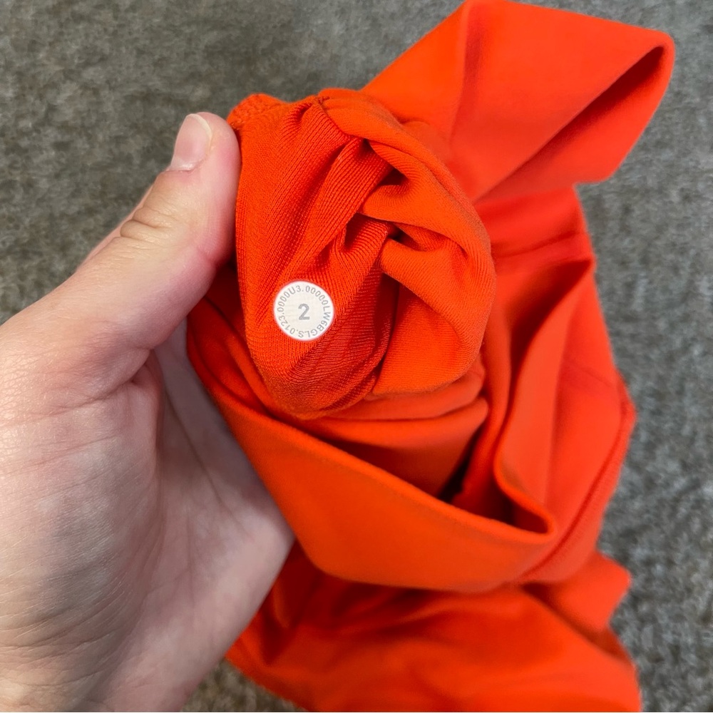 Lululemon Align High Rise Crop 23” Leggings Orange Women’s Size 2 Soft Buttery - Picture 5 of 7